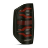 ALPHA REX 14-21 TOYOTA TUNDRA LUXX-SERIES LED TAIL LIGHTS BLACK-RED
