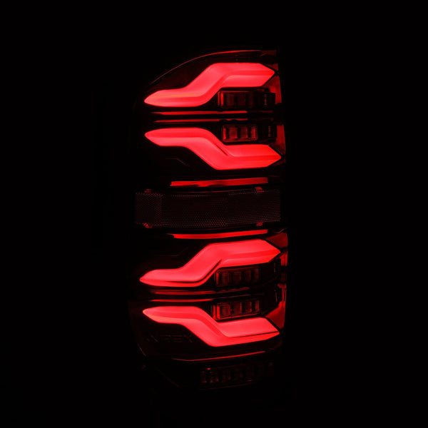 ALPHA REX 14-21 TOYOTA TUNDRA LUXX-SERIES LED TAIL LIGHTS BLACK