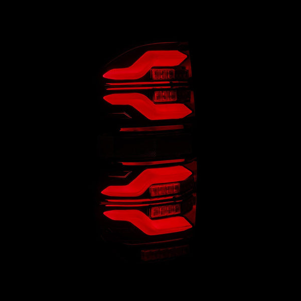 ALPHA REX 14-21 TOYOTA TUNDRA LUXX-SERIES LED TAIL LIGHTS BLACK-RED