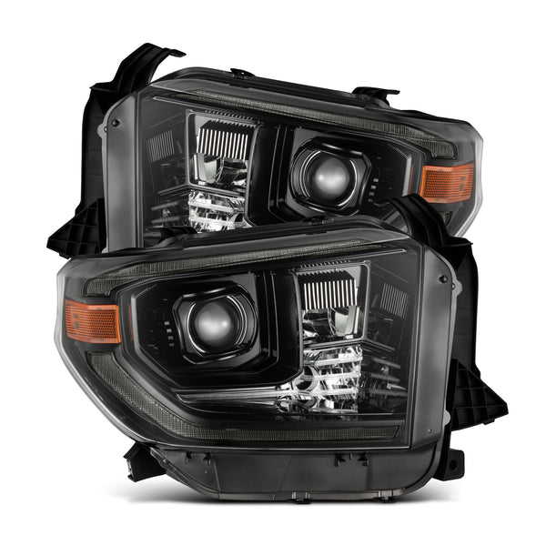 ALPHA REX 14-21 TOYOTA TUNDRA MK II PRO-SERIES HALOGEN PROJECTOR HEADLIGHTS ALPHA-BLACK
