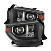 ALPHA REX 14-21 TOYOTA TUNDRA MK II PRO-SERIES HALOGEN PROJECTOR HEADLIGHTS BLACK