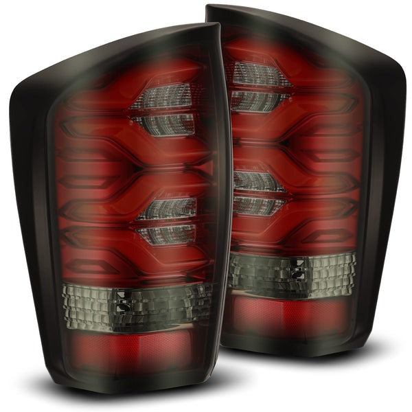 ALPHA REX 16-23 TOYOTA TACOMA PRO-SERIES LED TAIL LIGHTS RED SMOKE