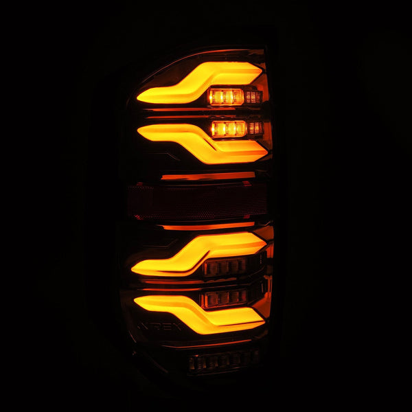 ALPHA REX 14-21 TOYOTA TUNDRA LUXX-SERIES LED TAIL LIGHTS BLACK