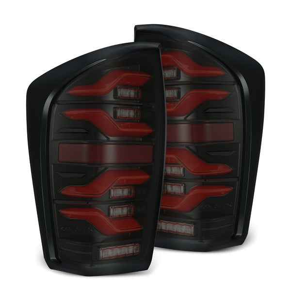 ALPHA REX 16-23 TOYOTA TACOMA LUXX-SERIES LED TAIL LIGHTS BLACK RED