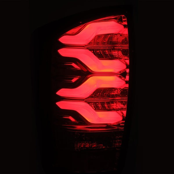 ALPHA REX 16-23 TOYOTA TACOMA PRO-SERIES LED TAIL LIGHTS JET BLACK