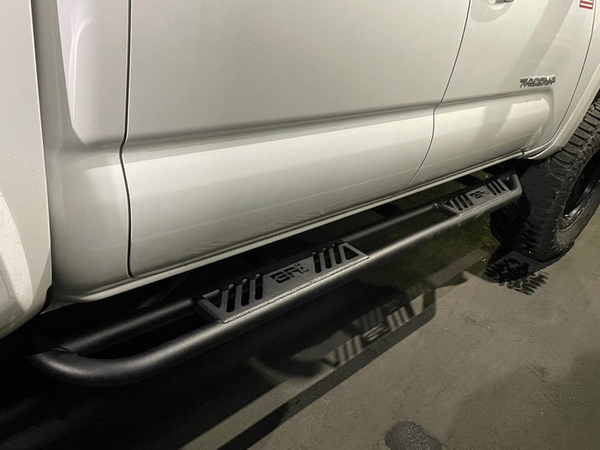 BODY ARMOR 2005-2023 TOYOTA TACOMA DOUBLE CAB SHORT BED/ ACCESS CAB LONG BED REVO STEP SLIDERS