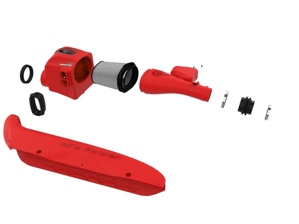 AFE MOMENTUM GT RED EDITION COLD AIR INTAKE SYSTEM W/ PRO DRY S FILTER - TOYOTA TACOMA
