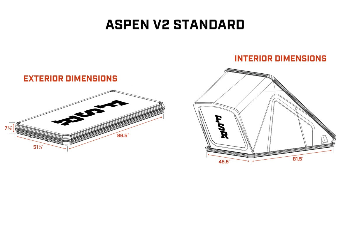 FSR ASPEN V2 ROOFTOP TENT - STANDARD