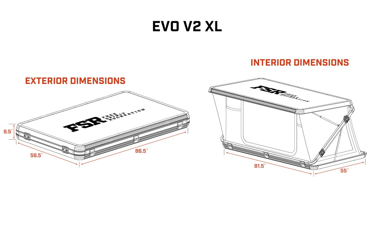 FSR EVOLUTION V2 ROOFTOP TENT - XL