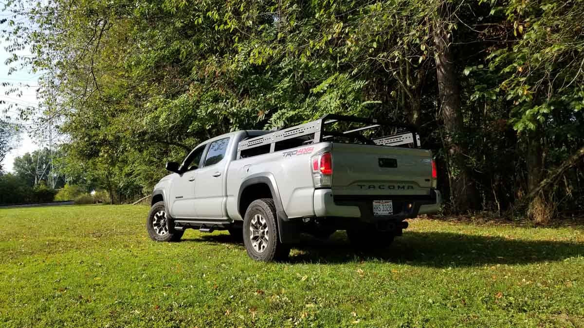 FISHBONE OFFROAD LONG BED HALF HEIGHT TACKLE RACK - TOYOTA TACOMA