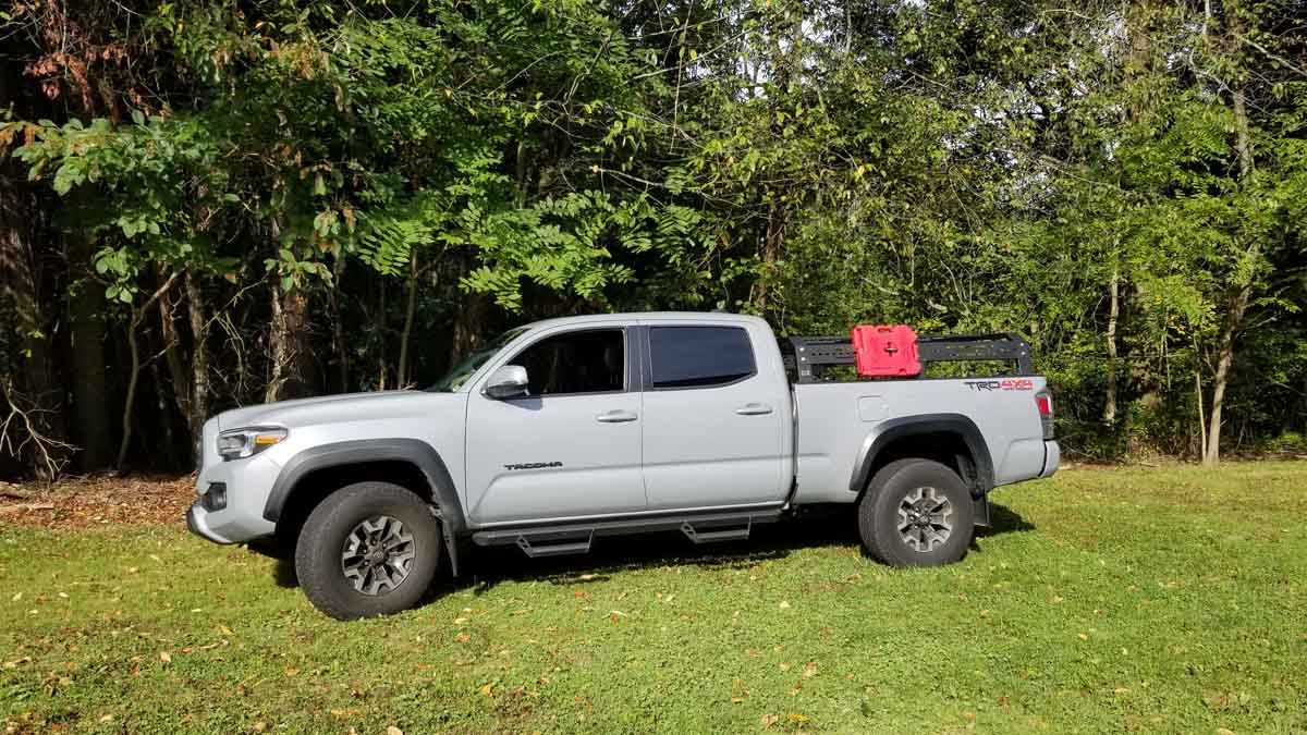 FISHBONE OFFROAD LONG BED HALF HEIGHT TACKLE RACK - TOYOTA TACOMA