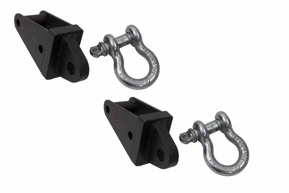 FISHBONE OFFROAD REAR D-RING FRAME MOUNTS - JEEP WRANGLER JK