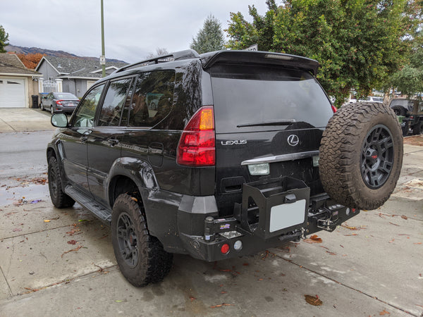 DOBINSONS REAR BUMPER WITH SWING OUTS - LEXUS GX470