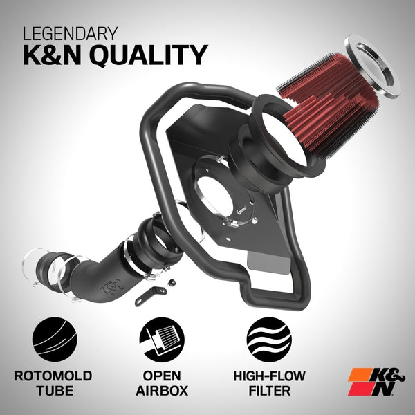 K&N COLD AIR INTAKE - HIGH FLOW, ROTO-MOLD TUBE - TOYOTA LAND CRUISER, V8-4.7L