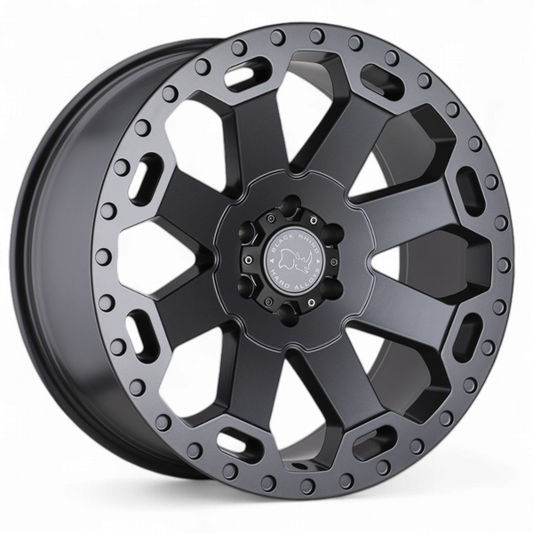 BLACK RHINO WARLORD 18x8 5X5.0 MATTE GUNMETAL 30MM